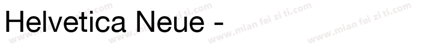 Helvetica Neue 粗體緊縮字体转换